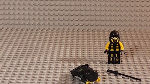 Lego custom Scorpion vs Reptile mortal kombat minifigure stop motion animation смотреть онлайн