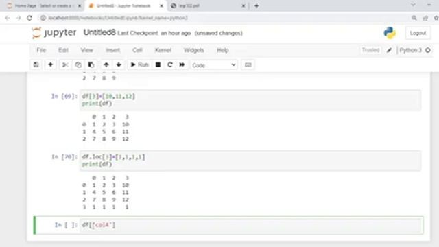 OPERATIONS ON ROWS COLUMNS OF DATAFRAME | ADDING,DELETING,SELECTING,RENAMING DATAFRAME | Class12 IP смотреть онлайн
