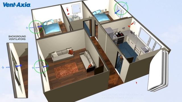 Vent-Axia Decentrailised Extract Ventilation - Installation & Operation смотреть онлайн
