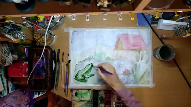 Ольга рисует на День Независимости России смотреть онлайн