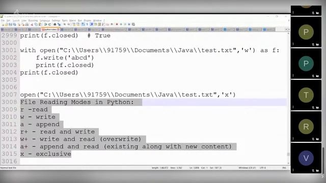 Python 3 in Tamil - 25.2 - File Reading, Writing in Python - Muthuramalingam - Payilagam смотреть онлайн