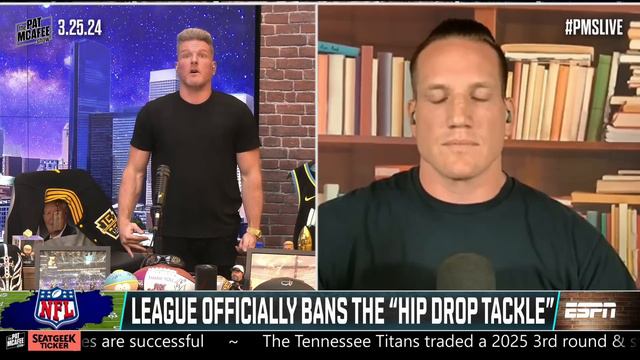 NFL Has Officially Banned "Hip Drop Tackle" Despite Players & NFLPA Objections | Pat McAfee Reacts смотреть онлайн