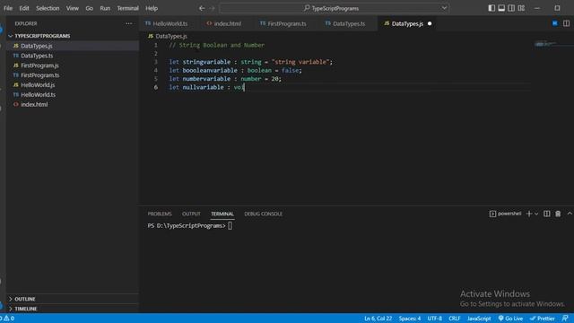 Data Types in Typescript смотреть онлайн