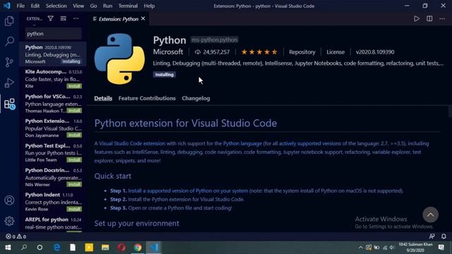 How to execute / run Python code within Visual Studio Code смотреть онлайн