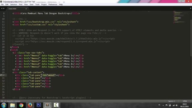 Cara Membuat Menu Tab Dengan Bootstrap смотреть онлайн