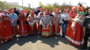 Флешмоб, посвященный ВЕЛИКОЙ ПОБЕДЕ. Песня «Катюша»