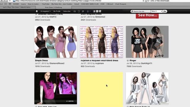 How to Download Clothing,Hair etc on Sims 3 for free смотреть онлайн