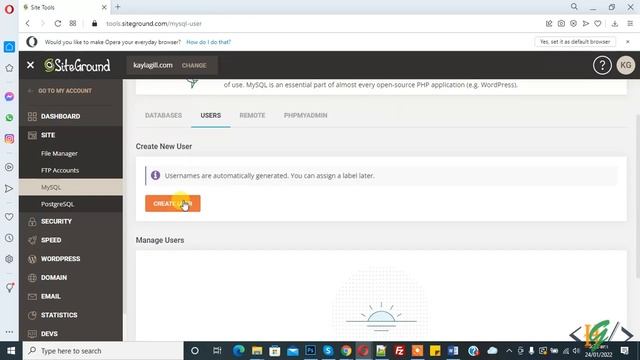 How to create MySQL Database and User in Site Tools in Siteground Hosting смотреть онлайн