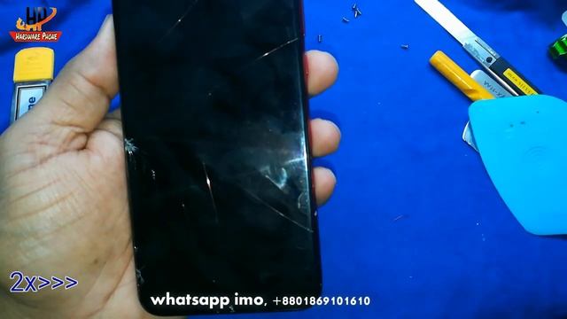 Honor 8x ремонт полный разбор, снять дисплей, аккумулятор.