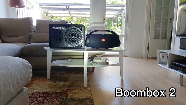 Soundboks Go VS JBL Boombox 2 - Indoor Sound Comparison