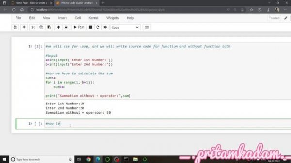 Python Source code to Add two Numbers Without Addition Operator