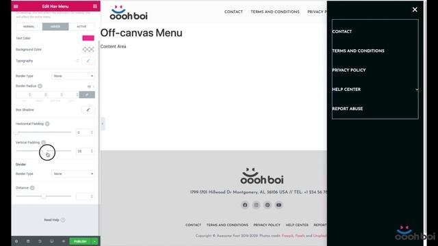 Off-canvas Menu in Elementor PRO смотреть онлайн