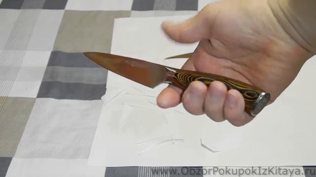 Кухонные ножи 5 дюймов для фруктов и чистки картофеля. Распаковка покупок из Китая 2017. смотреть онлайн