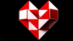 Как сделать сердце из змейки Рубика