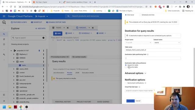 How to set up scheduled queries in BigQuery and send the results to Slack смотреть онлайн