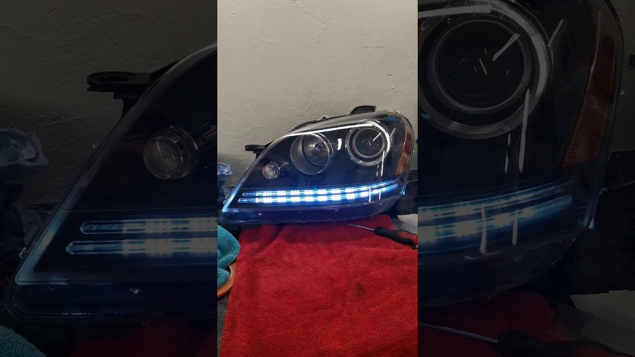 Mercedes ml164 ДХО New style с динамическим поворотником смотреть онлайн