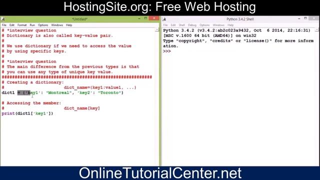 Python Programming Tutorial: Key-Value Pairs in Python | Dictionaries | Free Web Hosting смотреть онлайн