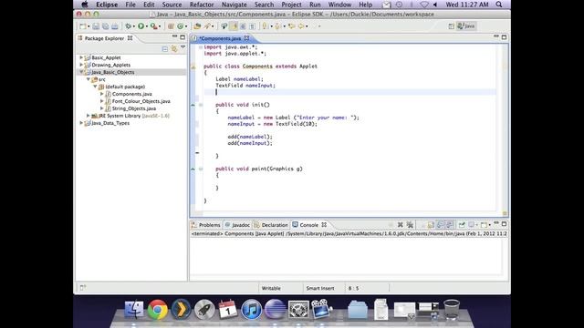 Applet - Components смотреть онлайн