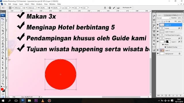 MEMBUAT DESIGN SIMPLE SPANDUK TOUR || ADOBE PHOTOSHOP CS 3 смотреть онлайн