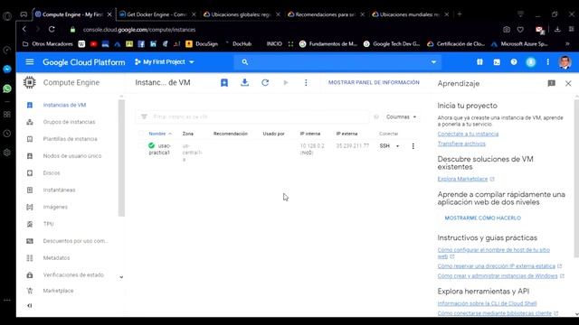 Máquina virtual en Compute Engine - Instalación Docker смотреть онлайн