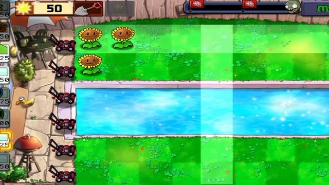 ?Plants vs. Zombies. Прохождение на Android: бассейн, 13 часть. смотреть онлайн