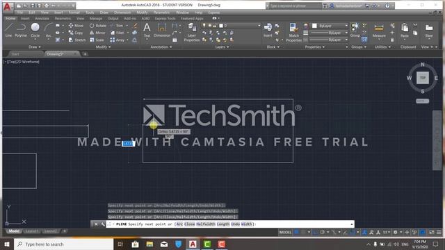 Autocad Line Polyline أوتوكاد смотреть онлайн