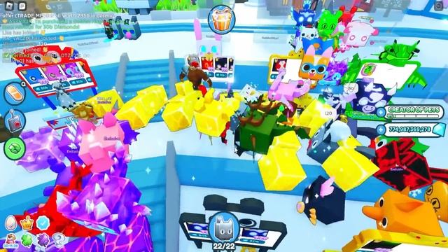ОХОТА ЗА HUGE CHROMA LUCKY BLOCK MIMIC В PET SIMULATOR X ROBLOX смотреть онлайн