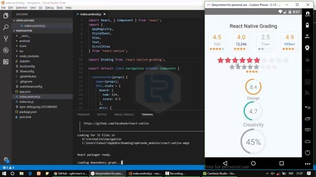 React Native - How to make Design Rating Android and IOS смотреть онлайн