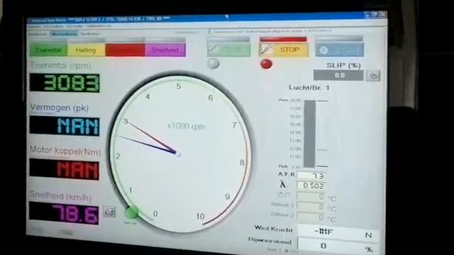 My Fiat Grande Punto 1.2 8V (65PK) Rollenbanktest By Unlimited Tuning After Powerbox Installing.