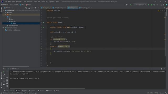 Java Course 7/100 else if , if else смотреть онлайн
