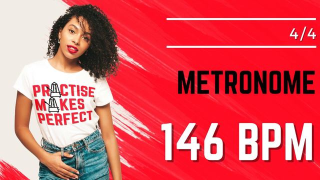 💪 🎼 METRONOME 146 BPM 4/4 смотреть онлайн