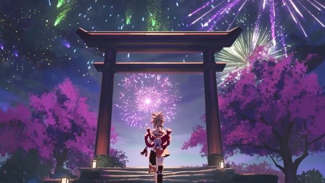 《Genshin Impact》Yoimiya -Sketch Animation「Fireworks are for now, but friends are forever」 смотреть онлайн