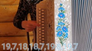 Одинокая ветка сирени-разбор на гармони