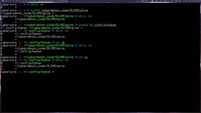 Стековые команды терминала на Linux. Pushd и popd. смотреть онлайн