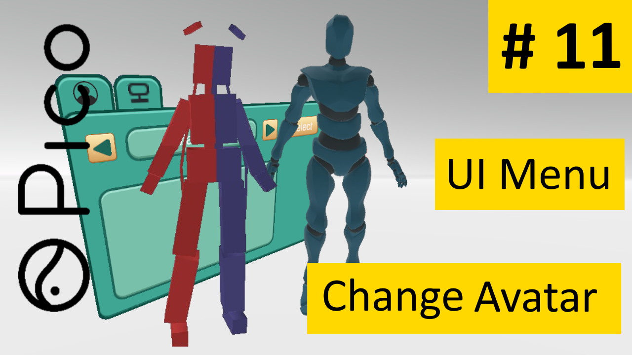 [гайд] Создаем VR игру с нуля # 11 || PICO4 || VR UI Menu Change Avatar