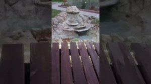 ландшафтный дизайн у Алексеевых                                 Водопад из артбетона.