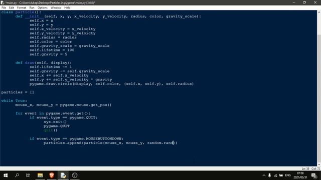 Particles in Pygame! [UPDATED TUTORIAL] смотреть онлайн