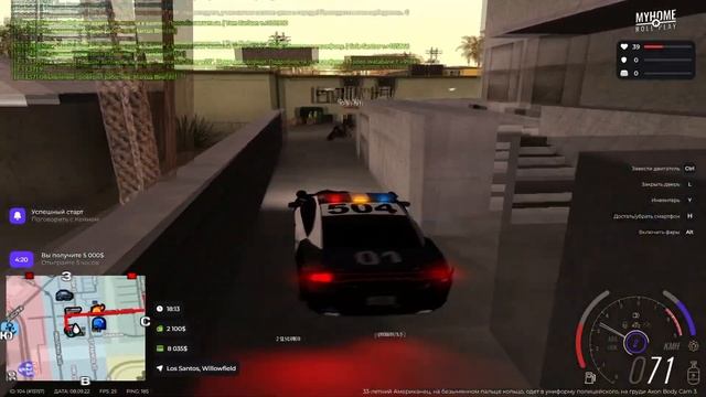 ПОЛИЦЕЙСКИЕ БУДНИ В GTA SAMP смотреть онлайн