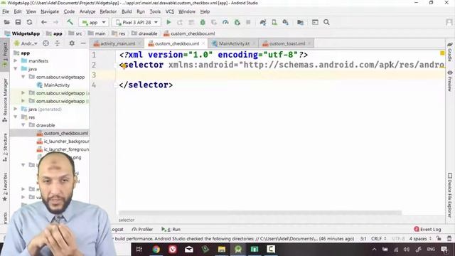 42 Android Kotlin WidgetsApp Custom Checkbox with display icons смотреть онлайн