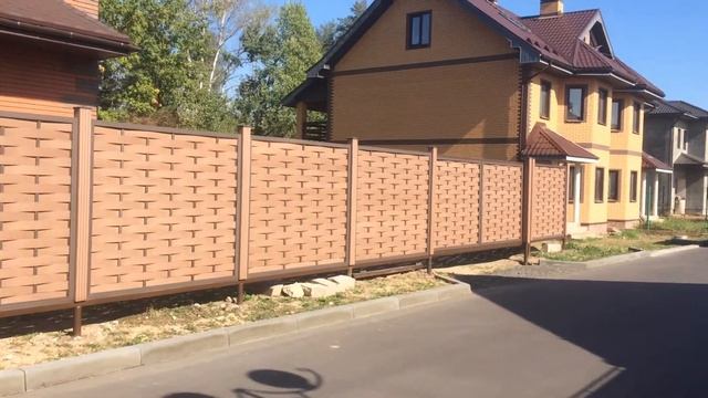 Забор из дпк композитный матерьял - наше производство и воплощение смотреть онлайн