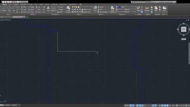 Autodesk AutoCAD 2019 EDUCATIONAL VERSION Furniture Layout dwg 06 09 2019 12 09 08 PM смотреть онлайн