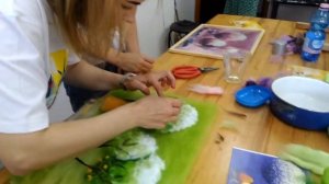 Картины шерстью в технике сухого валяния