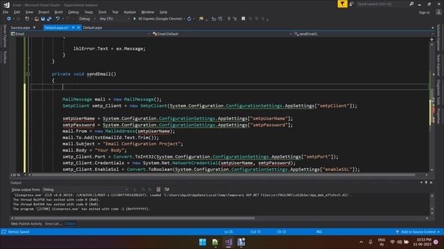 How to create a Email Sending Contact Form Using Asp .Net Web Form Application | Hindi | 100% Work смотреть онлайн