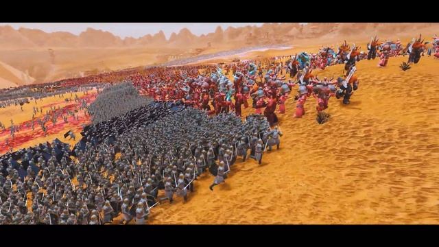 4,000,000 MIDDLE-EARTH ARMY ATTACK THE PYRAMIDS RULED BY SAURON - WARHAMMER 40K - UEBS 2 смотреть онлайн