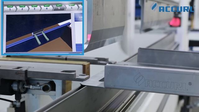 ACCURL CNC Press Brake Machine with DELEM DA69T 3D and 2D graphical import DXF смотреть онлайн