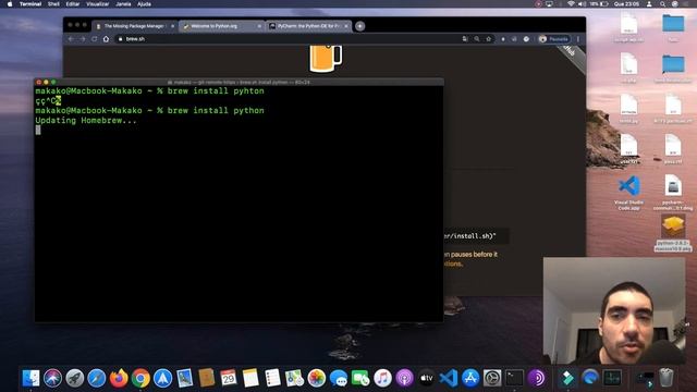 PYTHON - COMO INSTALAR e COMO USAR no PYCHARM e VISUAL STUDIO (VSCODE) - MacOS [Tutorial] смотреть онлайн