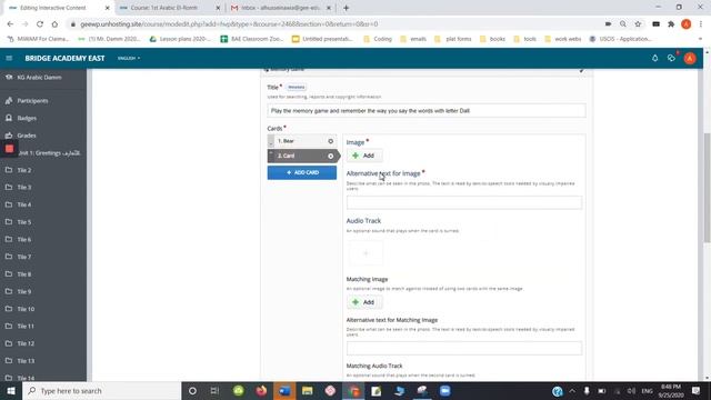 How to create a memory cards game on moodle using H5P смотреть онлайн