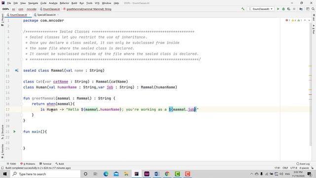 #29 Sealed Classes in kotlin | Kotlin tutorial | Kotlin Bootcamp for programmers смотреть онлайн