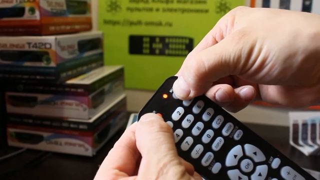 ClickPdu RM-L1153+2 настройка универсального пульта на управление телевизором смотреть онлайн