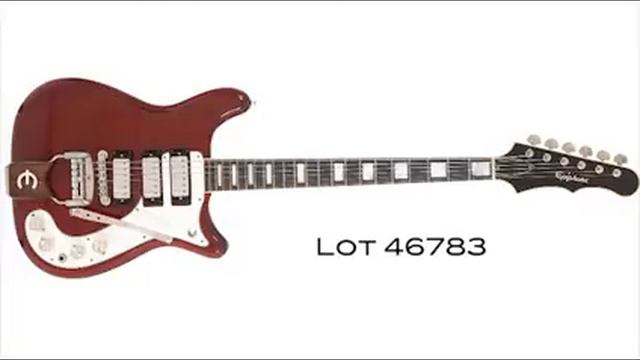 1965 Epiphone Crestwood Deluxe Cherry Solid Body Electric Guitar, #519460. смотреть онлайн